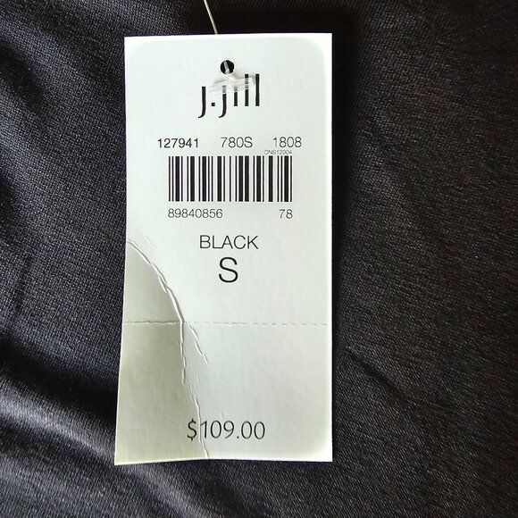 NWT J.Jill Black and White Sheeth Dress A Line size S - Picture 6 of 13